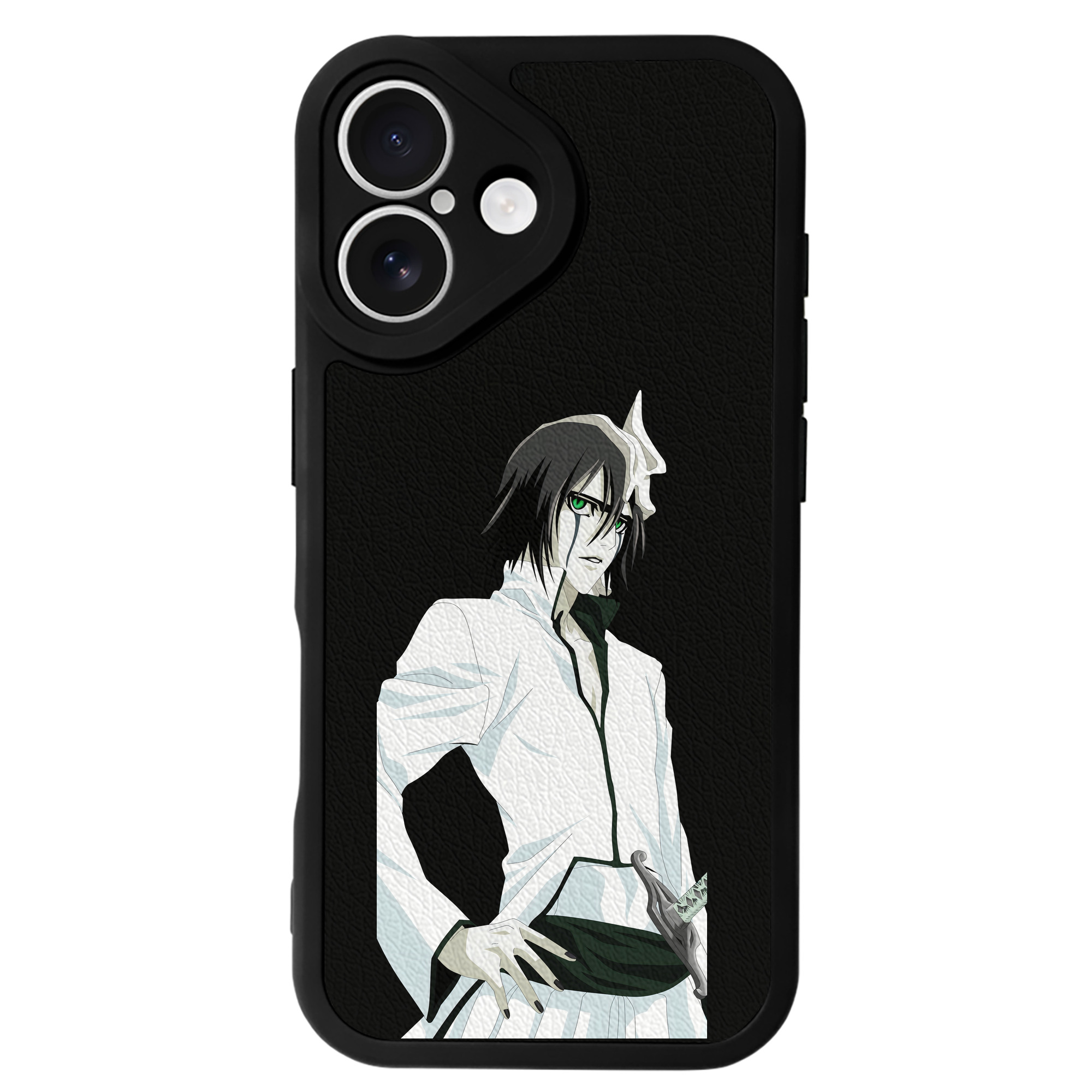 （画像用） ブリーチ ウルキオラ·シファー BLEACH Ulquiorra cifer 【iPhone 16シリーズ対応】シリコンスマホケース（レザー調） 材質：シリコン